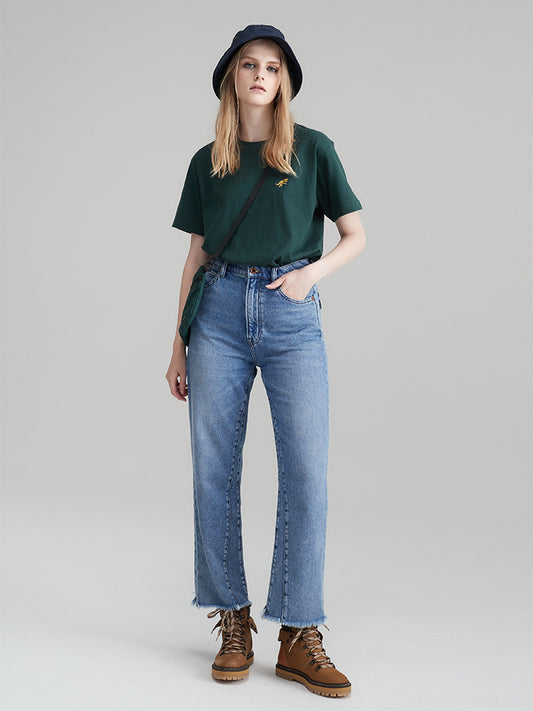 PRTH Women Ultra-soft high-rise straight jeans